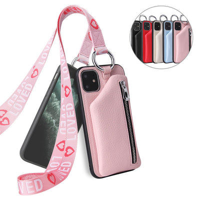 Funda Cartera con Correa para iPhone - Cuero PU con Cordón Ajustable - Image 12