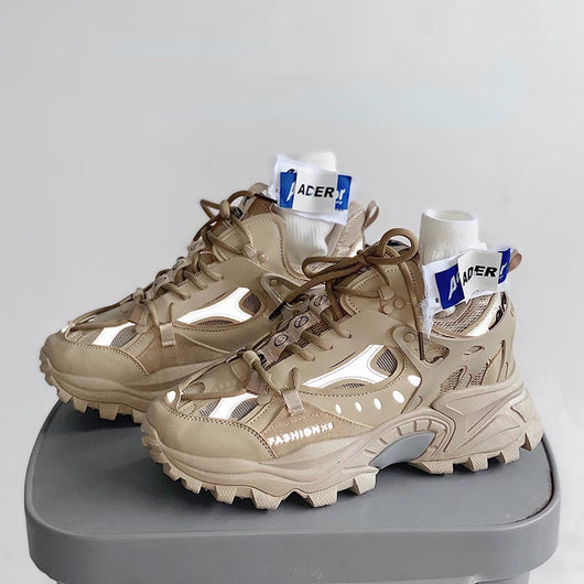 Zapatos Casuales para Hombre con Suela Gruesa y Punta Redonda - Image 10