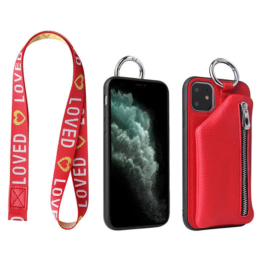 Funda Cartera con Correa para iPhone - Cuero PU con Cordón Ajustable - Image 10