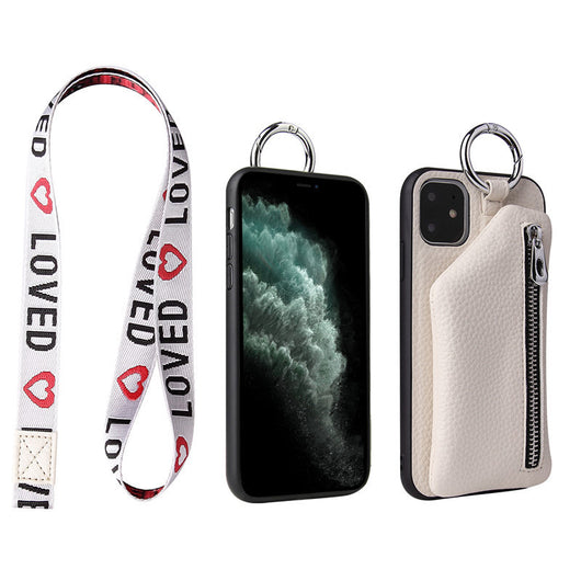 Funda Cartera con Correa para iPhone - Cuero PU con Cordón Ajustable - Image 8