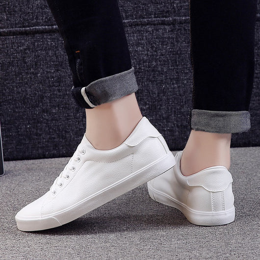Zapatillas Casuales de Cuero para Hombre - Sneakers Blancos Elegantes KA1188 - Image 5