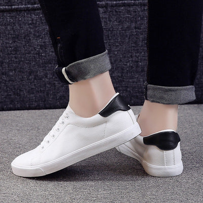 Zapatillas Casuales de Cuero para Hombre - Sneakers Blancos Elegantes KA1188 - Image 4