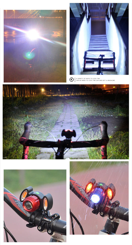 Luz Frontal para Bicicleta USB Recargable 4 Modos Impermeable - Image 14