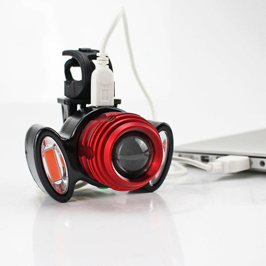 Luz Frontal para Bicicleta USB Recargable 4 Modos Impermeable - Image 16