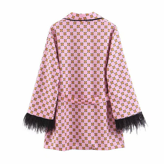 Kimono Suelto con Borlas y Estampado de Manga Larga - Image 17