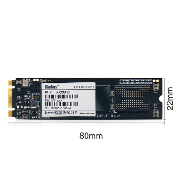 Unidad de Estado Sólido SSD KingSpec M.2 NGFF 2280 SATA