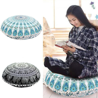 Almohada Redonda Étnica Multiusos para Cama, Auto y Apoyo Lumbar - Image 9