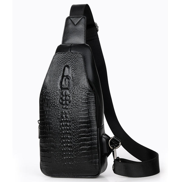Bolsa Bandolera Pecho Hombre Patrón Moderno Tendencia Fashion