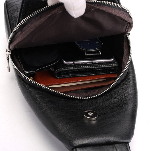 Bolsa Bandolera Pecho Hombre Patrón Moderno Tendencia Fashion - Image 9