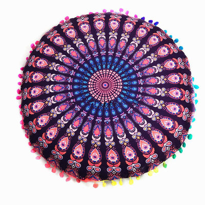 Almohada Redonda Étnica Multiusos para Cama, Auto y Apoyo Lumbar - Image 14