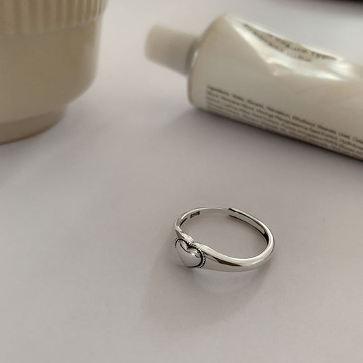 Anillo de Plata 925 Calado Diseño Corazón Abierto - Image 5