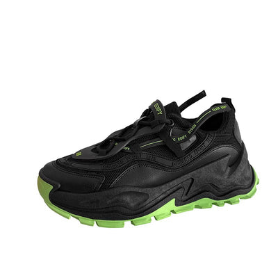 Zapatos Deportivos Hombre Estilo Retro Coreano con Suela Gruesa - Comodidad y Estilo - Image 3