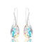 Aretes de Cristal Multicolor con Gota Elegante