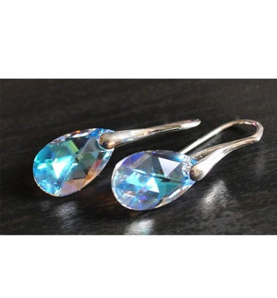 Aretes de Cristal Multicolor con Gota Elegante - Image 4