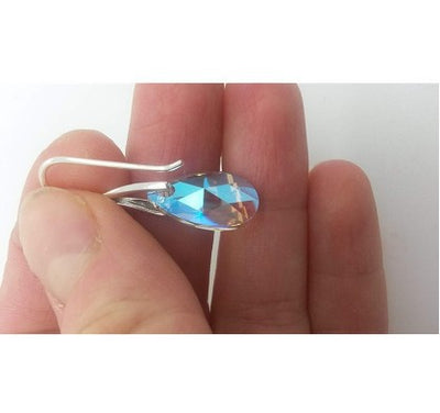 Aretes de Cristal Multicolor con Gota Elegante - Image 2