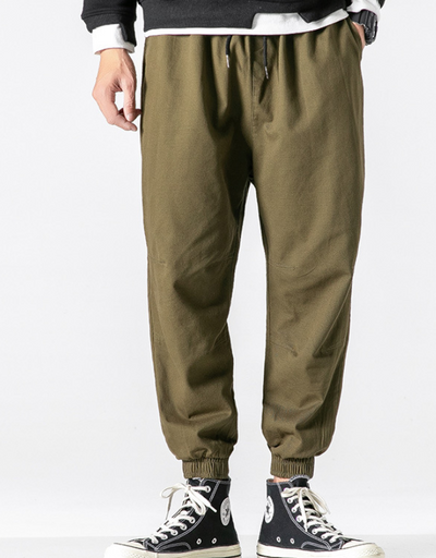 Pantalones Casuales Hombre Primavera Estilo Hong Kong - Corte Clásico Sólido - Image 4