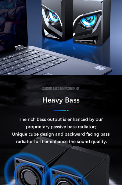 Barra de Sonido Bluetooth Compacta para Computadora de Escritorio - Image 14