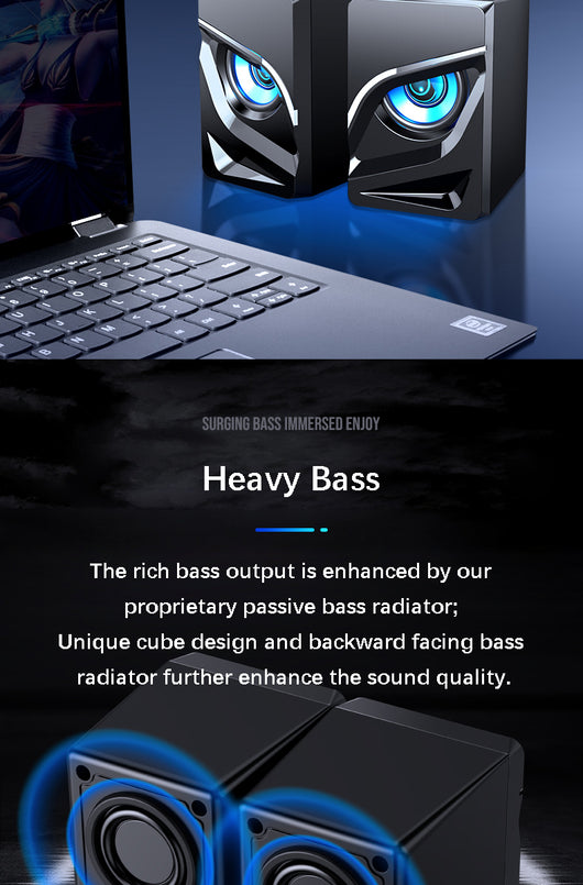 Barra de Sonido Bluetooth Compacta para Computadora de Escritorio - Image 14