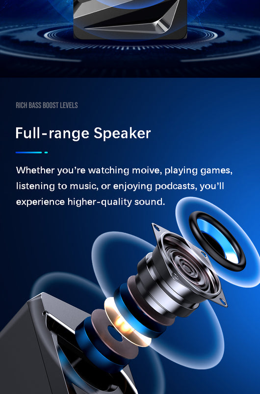Barra de Sonido Bluetooth Compacta para Computadora de Escritorio - Image 15