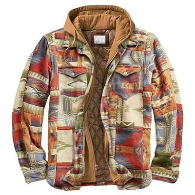 Chaqueta Hoodie Suelta Estampada - Image 3