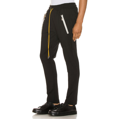 Pantalones con Cordón y Cadena Decorativa de Contraste - Image 8
