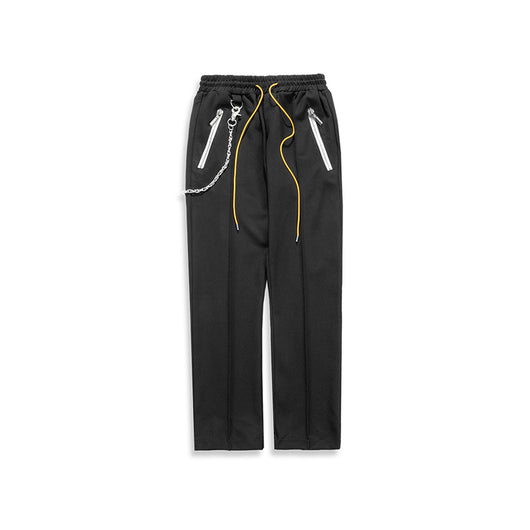 Pantalones con Cordón y Cadena Decorativa de Contraste - Image 7