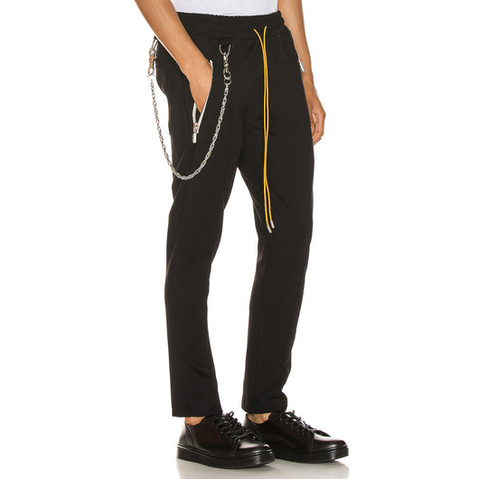 Pantalones con Cordón y Cadena Decorativa de Contraste - Image 5