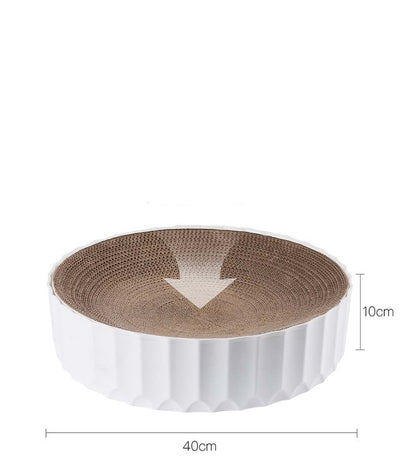 Rascador Circular de Cartón Corrugado para Gatos - Afilador de Uñas - Image 6