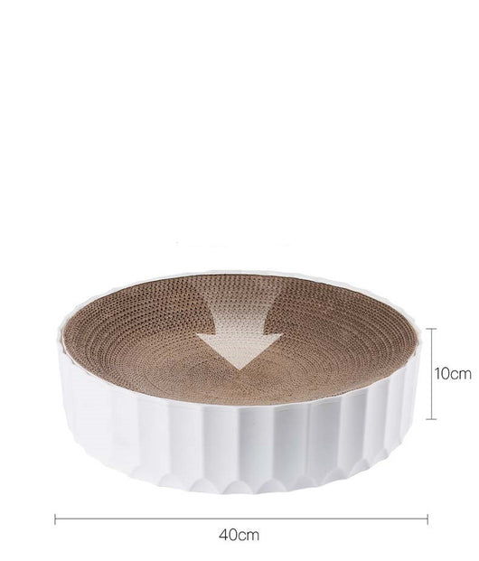 Rascador Circular de Cartón Corrugado para Gatos - Afilador de Uñas - Image 6