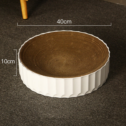 Rascador Circular de Cartón Corrugado para Gatos - Afilador de Uñas - Image 2