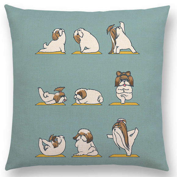 Funda de Almohada con Estampado de Perros