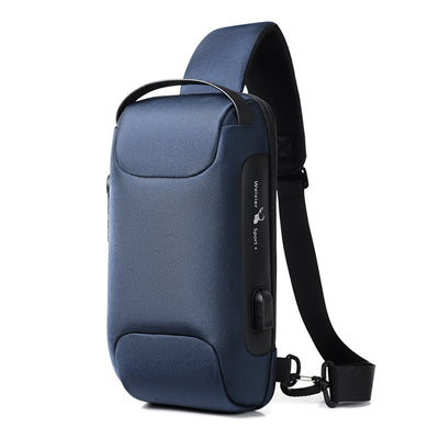 Mochila Crossbody Impermeable Antirrobo para Hombre - Bolsa de Viaje Oxford Multifunción - Image 12