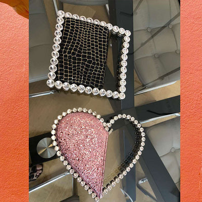 Bolso de Noche Corazón en Diamante - Clutch Elegante para Eventos - Image 15