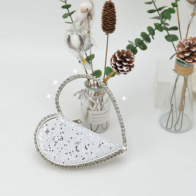 Bolso de Noche Corazón en Diamante - Clutch Elegante para Eventos - Image 4