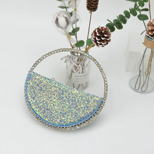 Bolso de Noche Corazón en Diamante - Clutch Elegante para Eventos - Image 5