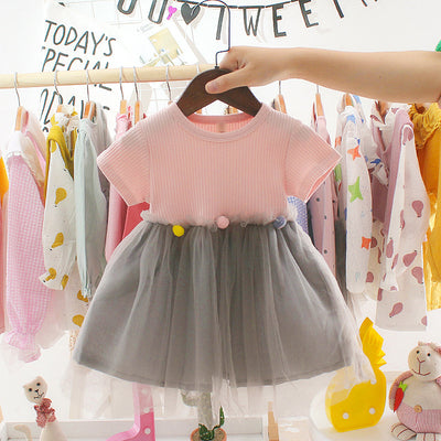 Vestido de Princesa Infantil con Malla - Diseño Cartoon para Fiestas de Cumpleaños - Image 7