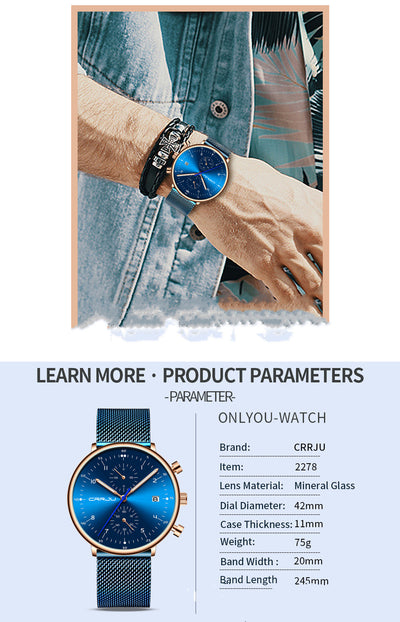 Reloj de Pulsera para Hombre Acero Inoxidable Premium - Image 14