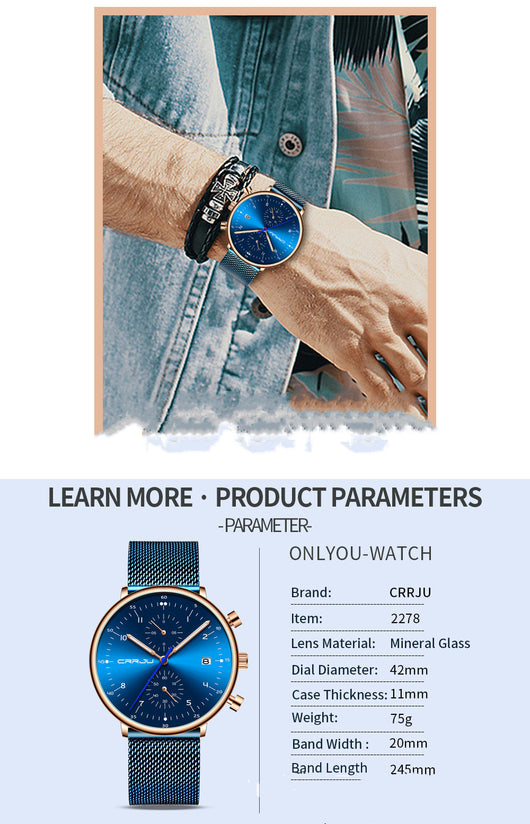 Reloj de Pulsera para Hombre Acero Inoxidable Premium - Image 14