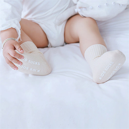 Set de Calcetines Infantiles Primavera Verano Antideslizantes Colores Sólidos y Rayas - Image 11