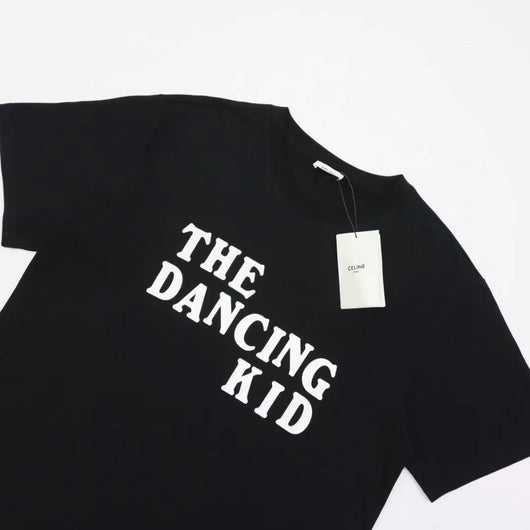 Camiseta de Algodón Puro con Estampado de Letras - Unisex Cuello Redondo Manga Corta - Image 14