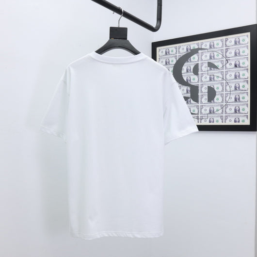 Camiseta de Algodón Puro con Estampado de Letras - Unisex Cuello Redondo Manga Corta - Image 27