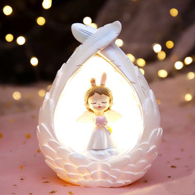 Luz Nocturna Alas de Ángel con Estrellas para Dormir - Image 10