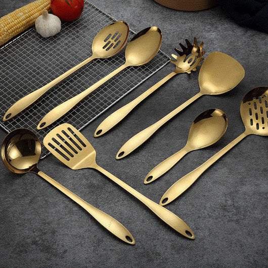 Set de Cucharas y Palas de Acero Inoxidable para Cocina - Image 16