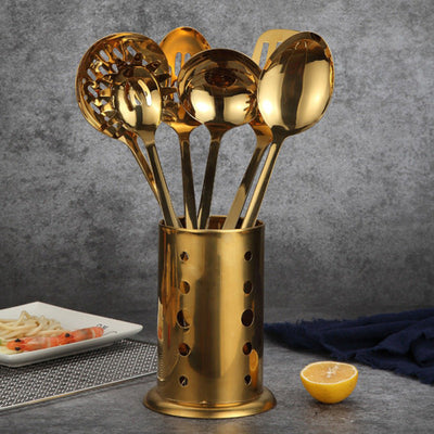 Set de Cucharas y Palas de Acero Inoxidable para Cocina - Image 15