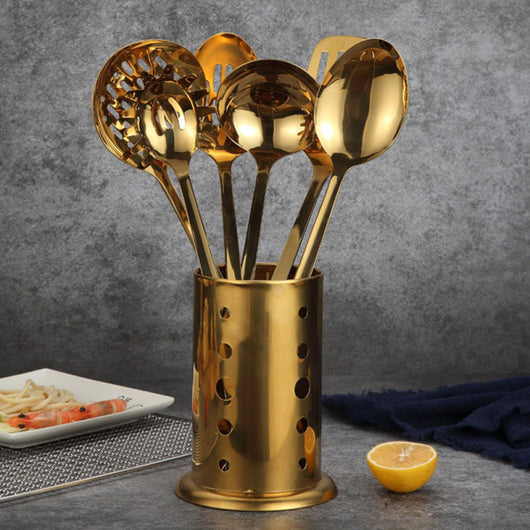 Set de Cucharas y Palas de Acero Inoxidable para Cocina - Image 15