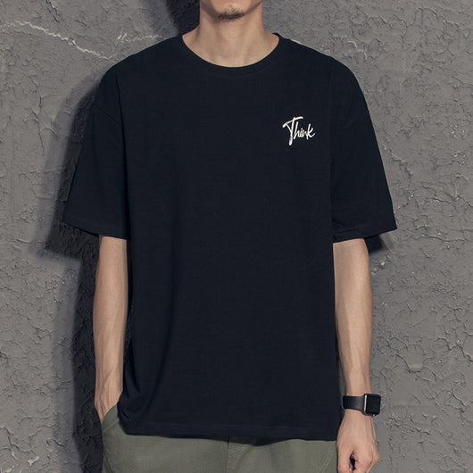 Camiseta Blanca Suelta Casual para Hombre - Versátil y Cómoda - Image 10