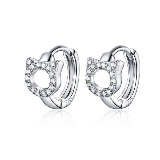 Aretes de Platino Elegancia Minimalista - Image 3