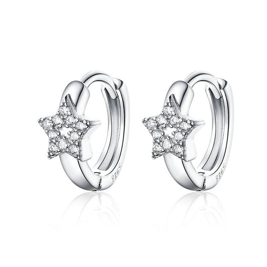 Aretes de Platino Elegancia Minimalista - Image 2