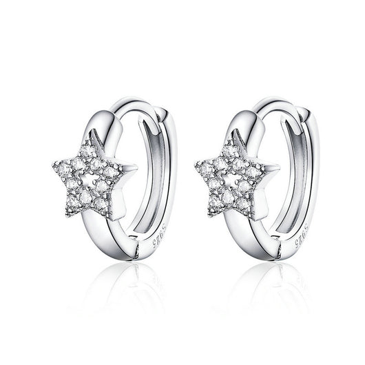 Aretes de Platino Elegancia Minimalista - Image 2