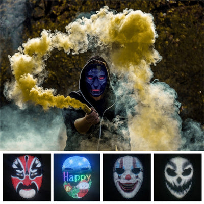 Máscara LED Inteligente con Control por App - Diseño Personalizable para Fiestas y Eventos - Image 19